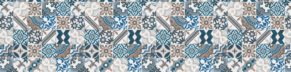 MM83 Fliesendekor blau