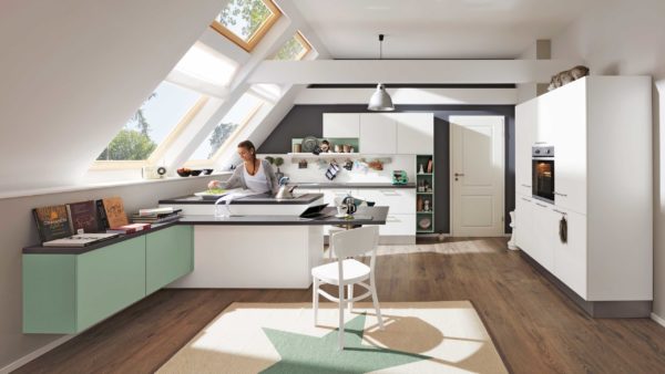 WERT KÜCHE® Ulrika mit privileg Elektrogeräten und Backofen