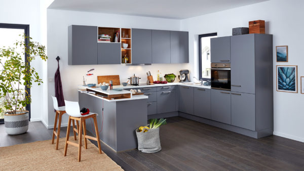 WERT KÜCHE® Ulrika mit privileg Elektrogeräten und Backofen